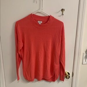 J. Crew Coral Knit Sweater in Sz S-Linen Blend